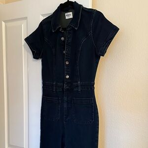 Show Me Your MuMu Dark Blue Denim Jumpsuit